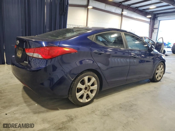 2012 Hyundai Elantra Limited with VIN 5NPDH4AE5CH087140, listed as a Copart auction lot 84626734 with 248,421 mi miles and Salvage Title. Bid and sale history available at carsss.com. Image 3.
