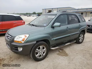 2007 Kia Sportage LX with VIN KNDJE723377444819, listed as a Copart auction lot 50038525 with 146,383 mi miles and Salvage Title. Bid and sale history available at carsss.com. Image 1.