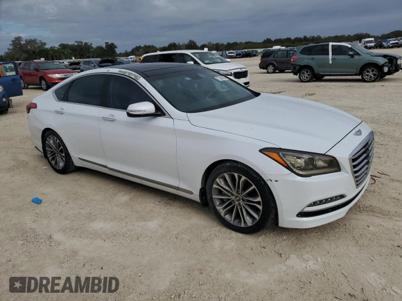 2016 Hyundai Genesis 3.8L with VIN KMHGN4JE9GU139205, listed as a Copart auction lot 73884994 with 0 mi miles and Non Repairable. Bid and sale history available at carsss.com. Image 4.