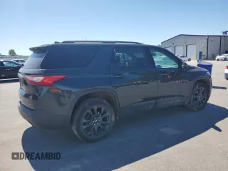 2021 Chevrolet Traverse RS with VIN 1GNERJKWXMJ194076, listed as a Copart auction lot 57808675 with 128,561 mi miles and Salvage title. Bid and sale history available at DreamBid. Image 3.