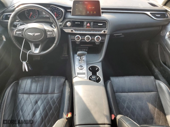 2019 Genesis G70 2.0T Advanced with VIN KMTG44LA3KU038205, listed as a Copart auction lot 67048804 with 75,304 mi miles and Non Repairable. Bid and sale history available at carsss.com. Image 8.