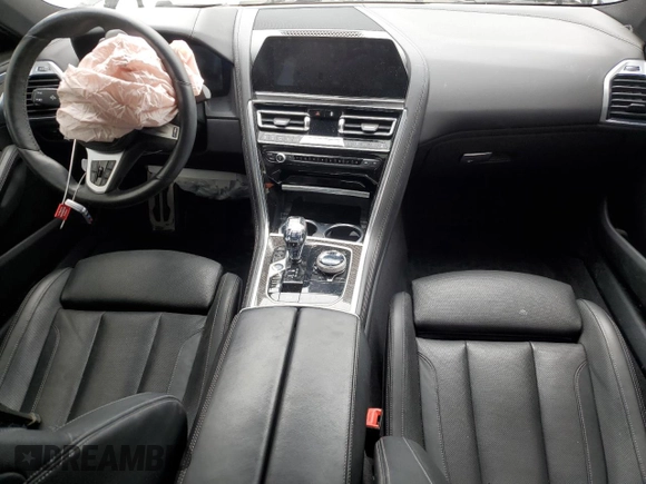 2021 BMW 8 Series M850i with VIN WBAGV8C04MCE93308, listed as a Copart auction lot 55030895 with 37,762 mi miles and Salvage title. Bid and sale history available at DreamBid. Image 8.