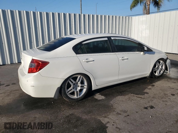 2012 Honda Civic EX with VIN 19XFB2F8XCE102026, listed as a Copart auction lot 52682475 with 140,165 mi miles and Clean Title. Bid and sale history available at DreamBid. Image 3.