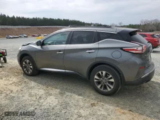 2015 Nissan Murano Platinum with VIN 5N1AZ2MG8FN280481, listed as a Copart auction lot 46923685 with 107,022 mi miles and Salvage Title. Bid and sale history available at carsss.com. Image 2.