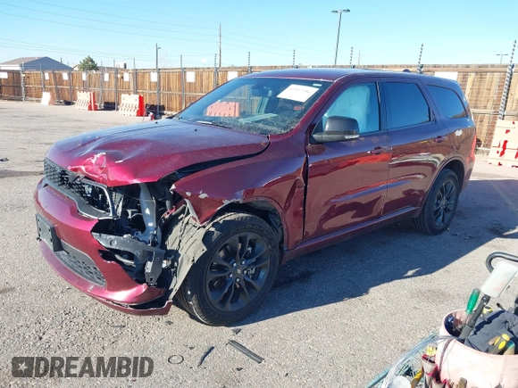 2021 Dodge Durango GT z VIN 1C4RDJDG4MC627460, wystawiony jako IAAI lot #40817986 z przebiegiem 46 886 mil mil oraz . Historia ofert i sprzedaży dostępna na DreamBid. Obrazek 2.