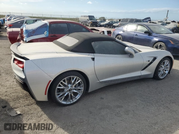 2015 Chevrolet Corvette 2LT with VIN 1G1YD3D77F5122584, listed as a Copart auction lot 73729614 with 0 mi miles and Salvage Title. Bid and sale history available at carsss.com. Image 3.