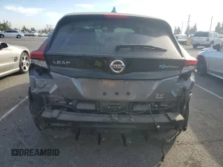 2022 Nissan LEAF SV Plus with VIN 1N4BZ1CV1NC563579, listed as a Copart auction lot 80015834 with 41,751 mi miles and Salvage Title. Bid and sale history available at DreamBid. Image 6.