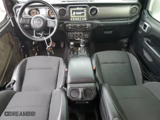 2021 Jeep Gladiator Sport S with VIN 1C6JJTAG7ML590031, listed as a Copart auction lot 43600245 with 56,955 mi miles and Salvage Title. Bid and sale history available at carsss.com. Image 8.