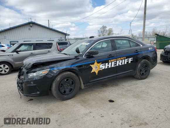 2015 Ford Police Interceptor with VIN 1FAHP2MK7FG159819, listed as a Copart auction lot 53123975 with 136,518 mi miles and Salvage title. Bid and sale history available at DreamBid. Image 1.