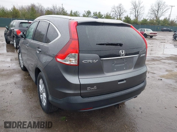 2014 Honda CR-V EX-L with VIN 2HKRM4H71EH649126, listed as a IAAI auction lot 42000855 with 150,394 mi miles. Bid and sale history available at carsss.com. Image 3.