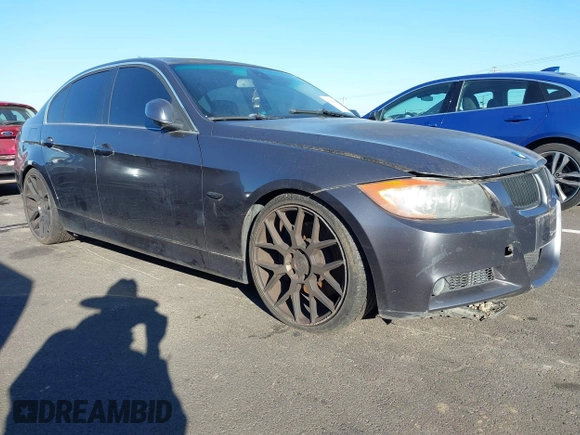 2007 BMW 3 Series 335i with VIN WBAVB73527VF50717, listed as a IAAI auction lot 41444849 with 1 mi miles. Bid and sale history available at carsss.com. Image 1.