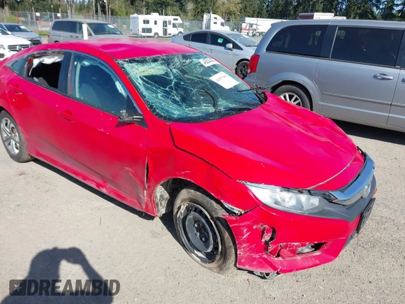 2016 Honda Civic Sedan LX with VIN 2HGFC2F56GH530741, listed as a IAAI auction lot 42057643 with 108,518 mi miles. Bid and sale history available at carsss.com. Image 6.