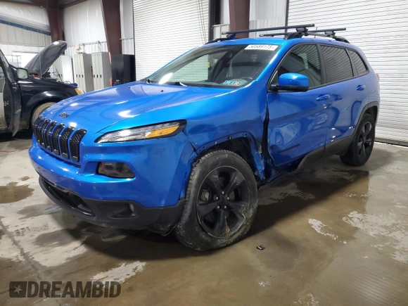 2018 Jeep Cherokee Limited with VIN 1C4PJMDB4JD554439, listed as a Copart auction lot 50589175 with 99,943 mi miles and Salvage title. Bid and sale history available at DreamBid. Image 1.