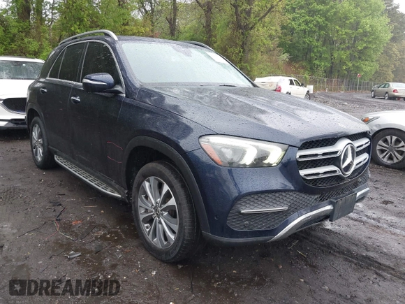 2020 Mercedes-Benz GLE 350 with VIN 4JGFB4KB1LA033657, listed as a IAAI auction lot 42162354 with 89,892 mi miles and . Bid and sale history available at DreamBid. Image 1.