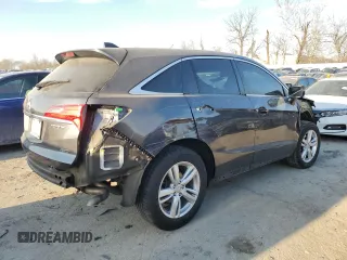 2015 Acura RDX with VIN 5J8TB4H39FL031592, listed as a Copart auction lot 43814514 with 107,020 mi miles and Salvage Title. Bid and sale history available at carsss.com. Image 3.