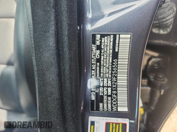 2009 Mercedes-Benz C 300 Sport with VIN WDDGF81X29F256566, listed as a Copart auction lot 66150805 with 125,243 mi miles and Salvage title. Bid and sale history available at DreamBid. Image 12.