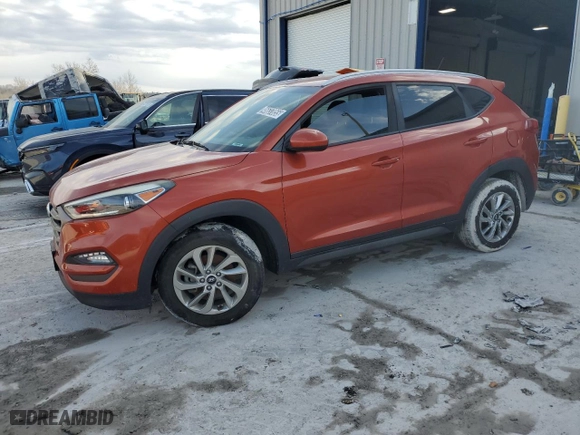 2016 Hyundai Tucson SE with VIN KM8J33A44GU195355, listed as a Copart auction lot 46637055 with 118,761 mi miles and Clean Title. Bid and sale history available at carsss.com. Image 1.