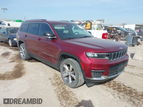 2021 Jeep Grand Cherokee Limited with VIN 1C4RJKBGXM8119742, listed as a IAAI auction lot 41839316 with 86,491 mi miles and . Bid and sale history available at DreamBid. Image 1.