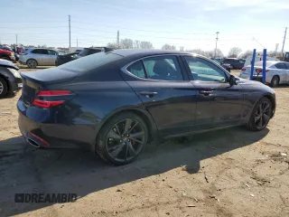 2023 Genesis G70 3.3T with VIN KMTG54TE1PU134177, listed as a Copart auction lot 48476115 with 15,763 mi miles and Clean title. Bid and sale history available at DreamBid. Image 3.