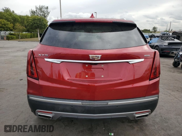 2021 Cadillac XT5 FWD Premium Luxury with VIN 1GYKNCRS7MZ149310, listed as a Copart auction lot 87937445 with 13,829 mi miles and Salvage Title. Bid and sale history available at DreamBid. Image 6.