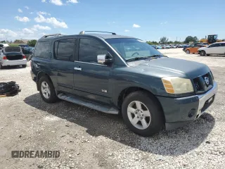 2005 Nissan Armada LE z VIN 5N1AA08A95N738884, wystawiony jako Copart lot #56823015 z przebiegiem 183 395 mil mil oraz Czysty tytuł • Clean title. Historia ofert i sprzedaży dostępna na DreamBid. Obrazek 4.
