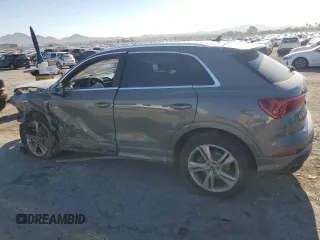 2021 Audi Q3 S line Premium Plus with VIN WA1EECF35M1153722, listed as a Copart auction lot 56537615 with 42,396 mi miles and Salvage title. Bid and sale history available at DreamBid. Image 2.