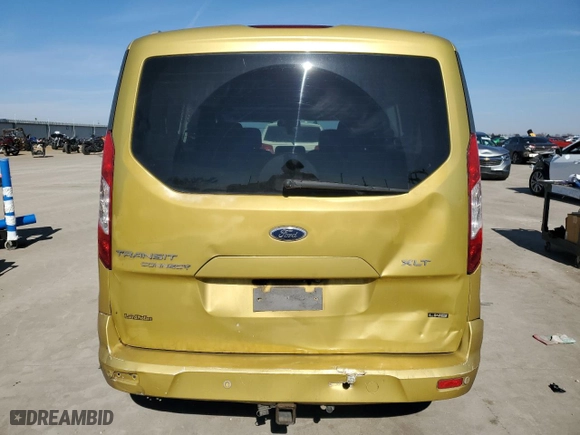 2014 Ford Transit Connect Wagon XLT with VIN NM0GE9F7XE1157901, listed as a Copart auction lot 45498225 with 181,520 mi miles and Salvage Title. Bid and sale history available at carsss.com. Image 6.