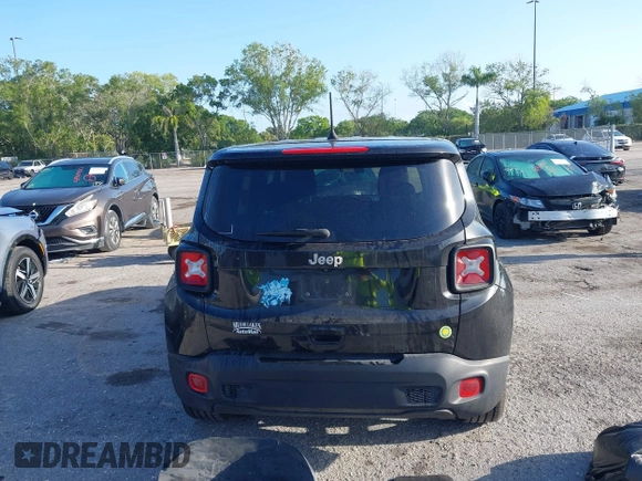 2020 Jeep Renegade Sport with VIN ZACNJAAB2LPL84352, listed as a IAAI auction lot 41936031 with 92,254 mi miles and . Bid and sale history available at carsss.com. Image 16.