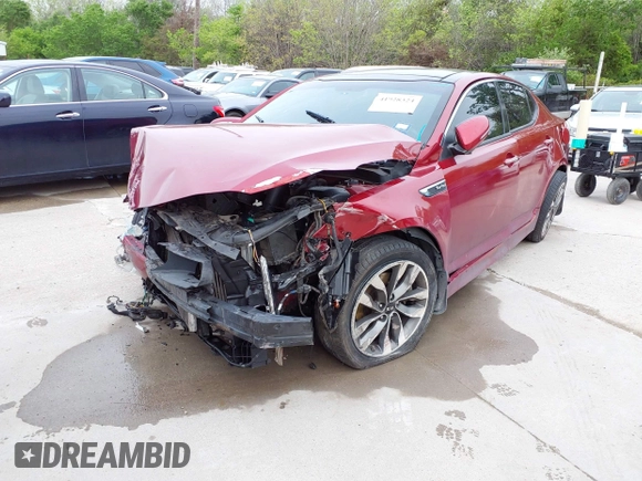 2015 Kia Optima SX Turbo with VIN 5XXGR4A62FG366404, listed as a IAAI auction lot 41928324 with 139,268 mi miles. Bid and sale history available at carsss.com. Image 17.