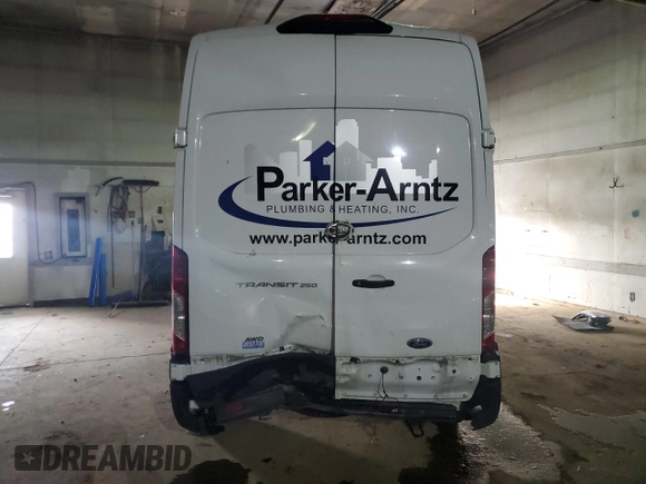 2022 Ford Transit Cargo with VIN 1FTBR2X80NKA68123, listed as a Copart auction lot 45157175 with 72,668 mi miles and Non Repairable. Bid and sale history available at DreamBid. Image 6.