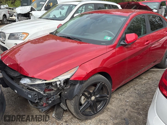 2023 Hyundai Elantra SEL with VIN KMHLM4AG7PU380473, listed as a Copart auction lot 56300615 with 27,864 mi miles and Clean Title. Bid and sale history available at DreamBid. Image 1.