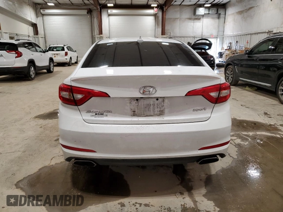 2017 Hyundai Sonata Sport with VIN 5NPE34AF0HH554046, listed as a Copart auction lot 52889635 with 104,942 mi miles and Clean Title. Bid and sale history available at carsss.com. Image 6.