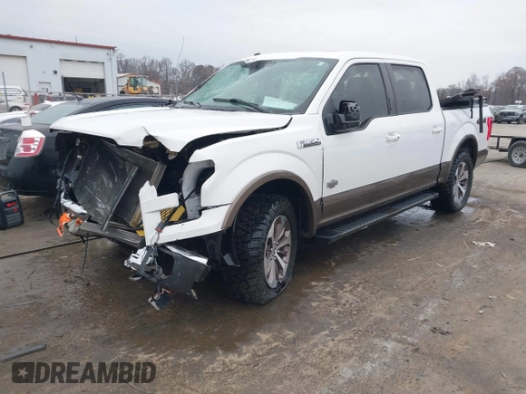 2016 Ford F-150 XLT with VIN 1FTEW1EF9GFD12848, listed as a IAAI auction lot 41182391 with 94,151 mi miles. Bid and sale history available at carsss.com. Image 2.