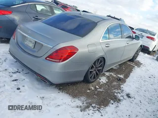 2015 Mercedes-Benz S-Class S 550 with VIN WDDUG8CB5FA108907, listed as a IAAI auction lot 41401448 with 96,035 mi miles. Bid and sale history available at carsss.com. Image 4.