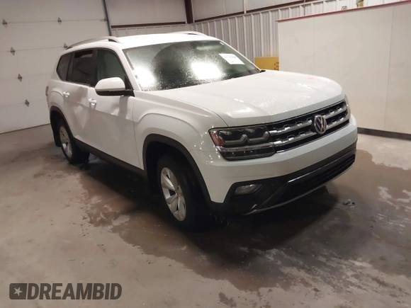 2019 Volkswagen Atlas SE with VIN 1V2LR2CA8KC577216, listed as a IAAI auction lot 41156460 with 68,382 mi miles and . Bid and sale history available at DreamBid. Image 1.