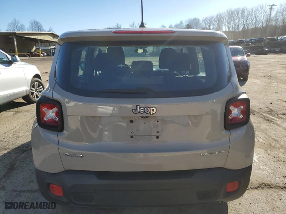 2015 Jeep Renegade Sport with VIN ZACCJBAH0FPB56346, listed as a Copart auction lot 41726944 with 165,831 mi miles. Bid and sale history available at carsss.com. Image 6.