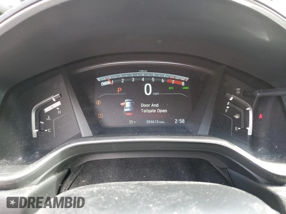 2017 Honda CR-V EX with VIN 5J6RW2H56HL062914, listed as a Copart auction lot 53535225 with 54,612 mi miles and Salvage Title. Bid and sale history available at carsss.com. Image 9.