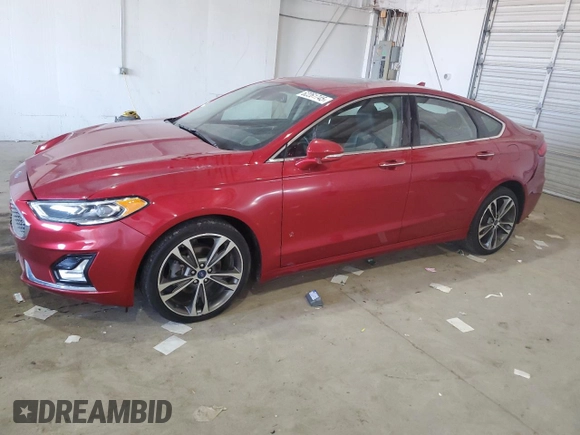 2020 Ford Fusion Titanium with VIN 3FA6P0D98LR107595, listed as a Copart auction lot 62261745 with 102,683 mi miles and Clean title. Bid and sale history available at DreamBid. Image 1.
