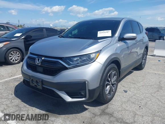 2021 Honda CR-V EX with VIN 2HKRW1H50MH421317, listed as a IAAI auction lot 41939587 with 42,092 mi miles. Bid and sale history available at carsss.com. Image 17.