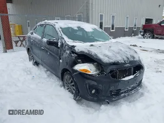 2018 Mitsubishi Mirage G4 ES with VIN ML32F3FJ8JHF00909, listed as a IAAI auction lot 41272602 with 125,544 mi miles. Bid and sale history available at carsss.com. Image 1.