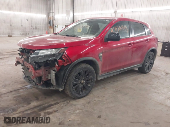 2021 Mitsubishi Outlander Sport ES with VIN JA4ARUAU1MU001234, listed as a IAAI auction lot 41740443 with 55,716 mi miles. Bid and sale history available at carsss.com. Image 18.