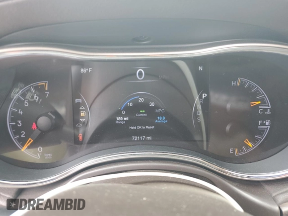 2015 Jeep Grand Cherokee Overland with VIN 1C4RJECG2FC823353, listed as a Copart auction lot 58367395 with 72,117 mi miles and Salvage title. Bid and sale history available at DreamBid. Image 9.