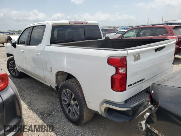 2021 Chevrolet Silverado 1500 LT with VIN 3GCPWCED5MG202859, listed as a Copart auction lot 50921295 with 122,907 mi miles and Salvage Title. Bid and sale history available at DreamBid. Image 2.