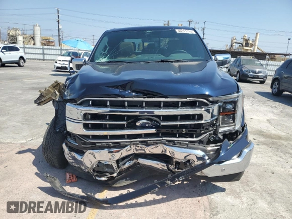 2022 Ford F-150 XL with VIN 1FTFW1ED5NFB54525, listed as a Copart auction lot 60115115 with 42,177 mi miles and Salvage title. Bid and sale history available at DreamBid. Image 5.