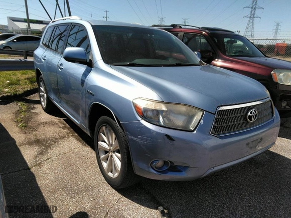 2009 Toyota Highlander Hybrid Limited with VIN JTEEW44A392028371, listed as a IAAI auction lot 41826565 with 210,309 mi miles. Bid and sale history available at carsss.com. Image 1.