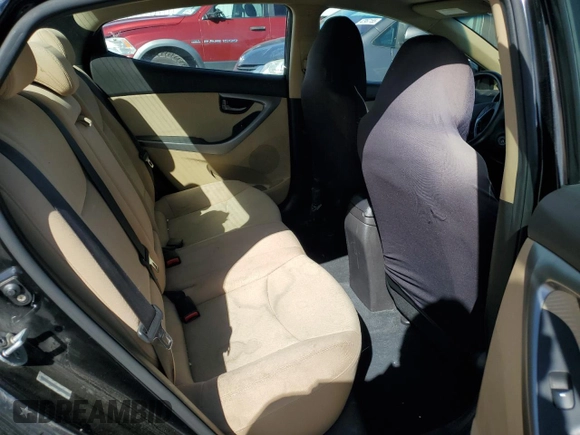 2013 Hyundai Elantra Limited with VIN KMHDH4AE6DU891000, listed as a Copart auction lot 48955665 with 129,030 mi miles and Salvage Title. Bid and sale history available at carsss.com. Image 10.