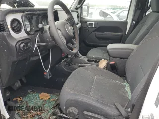 2024 Jeep Wrangler Willys with VIN 1C4PJXDG5RW350147, listed as a Copart auction lot 50164515 with 2,394 mi miles and Salvage title. Bid and sale history available at DreamBid. Image 7.