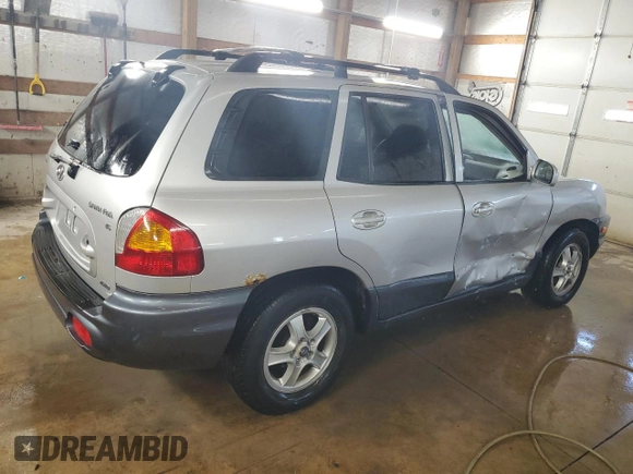 2003 Hyundai Santa Fe GLS with VIN KM8SC73D63U565143, listed as a Copart auction lot 72279934 with 191,822 mi miles and Salvage Title. Bid and sale history available at carsss.com. Image 3.