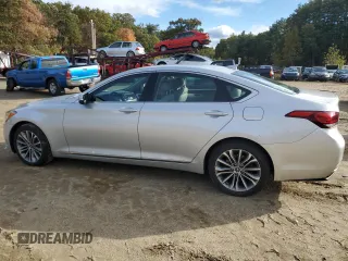 2017 Genesis G80 3.8L with VIN KMHGN4JE2HU201321, listed as a Copart auction lot 75986504 with 79,064 mi miles and Salvage Title. Bid and sale history available at carsss.com. Image 2.