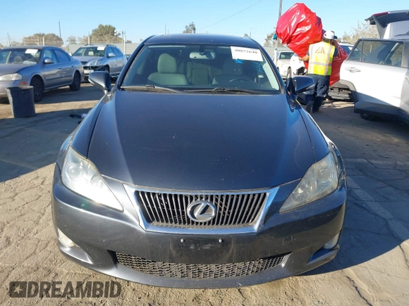 2009 Lexus IS 250 with VIN JTHBK262195092435, listed as a IAAI auction lot 40872640 with 245,143 mi miles. Bid and sale history available at carsss.com. Image 12.